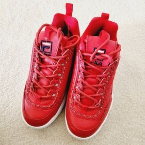 FILA Red sneakers size US 8